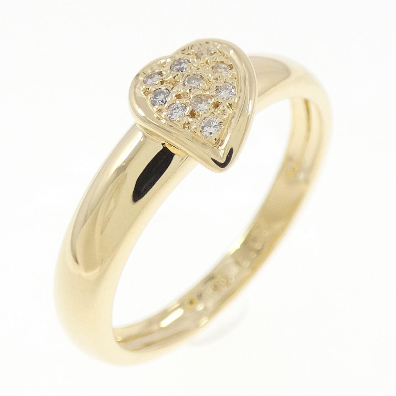 K18YG ハート ダイヤモンド リング 0.05CT