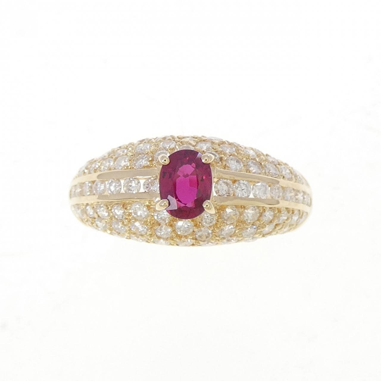 K18YG ルビー リング