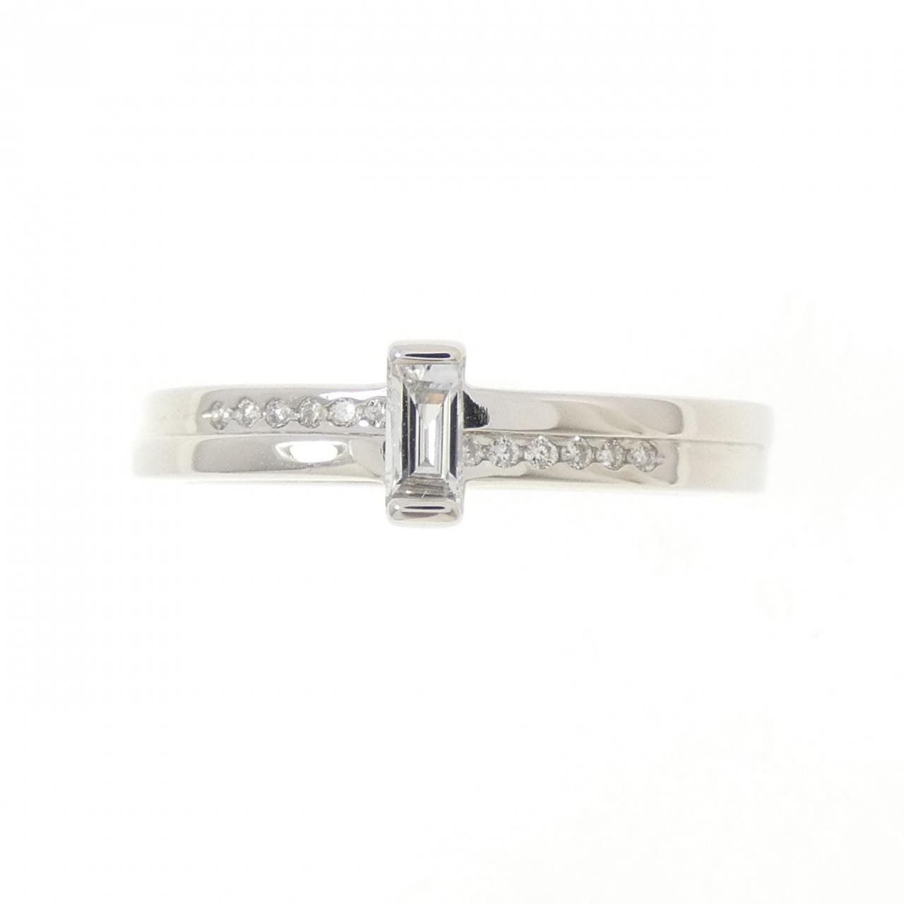 PT950 ダイヤモンド リング 0.08CT