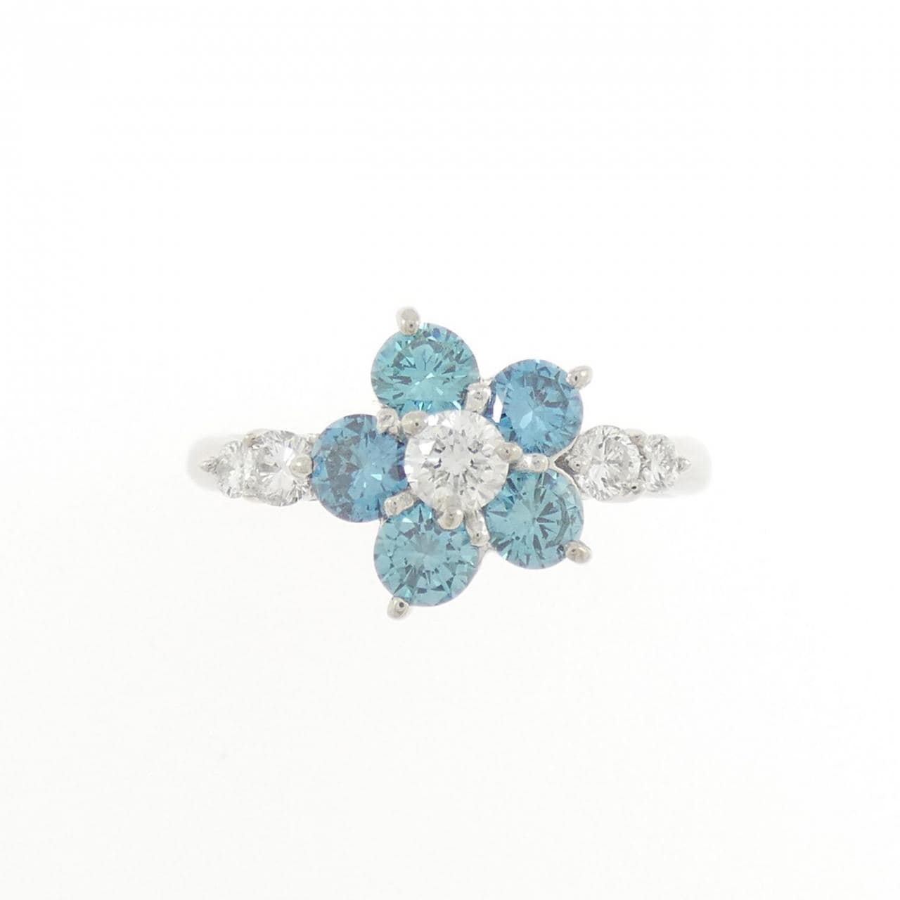 PT900 フラワー ダイヤモンド リング 1.01CT