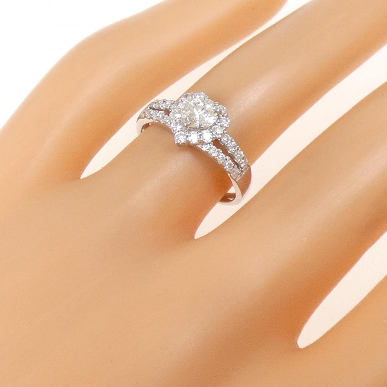 PT900 ハート ダイヤモンド リング 0.343CT