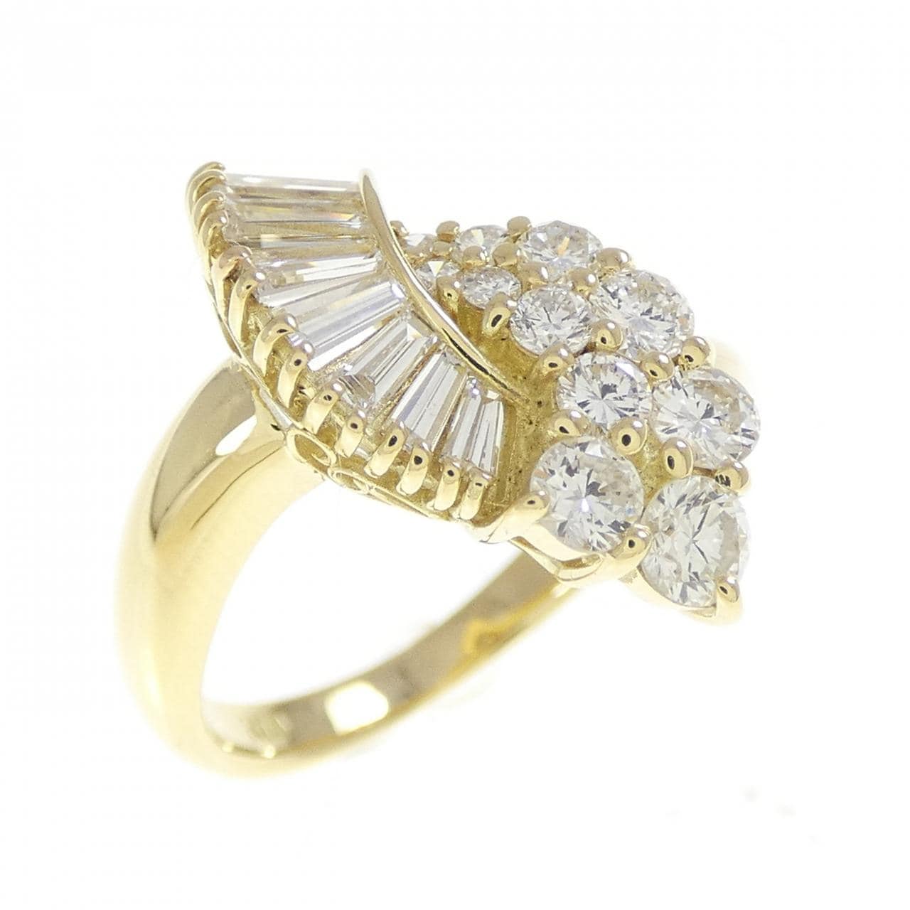 K18YG ダイヤモンド リング 0.85CT