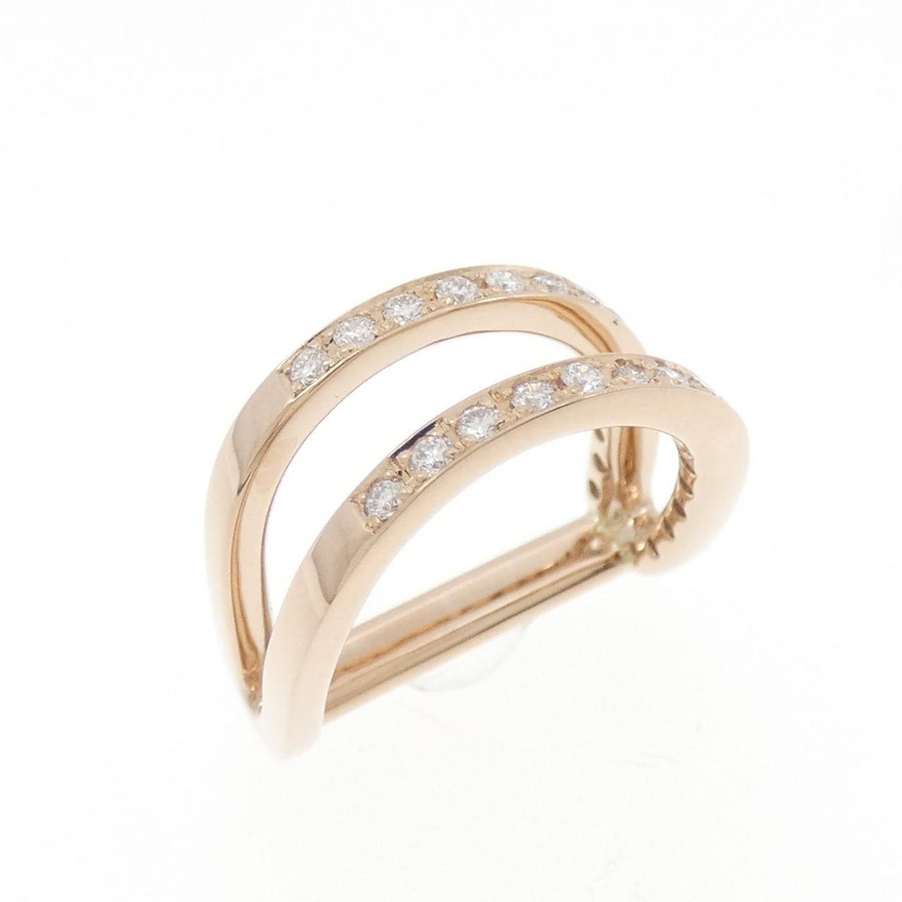 750PG ダイヤモンド ピンキー リング 0.33CT