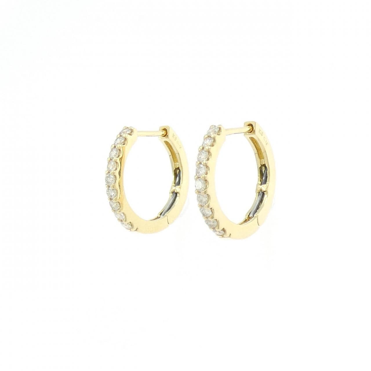 【新品】K18YG ダイヤモンド ピアス 0.30CT