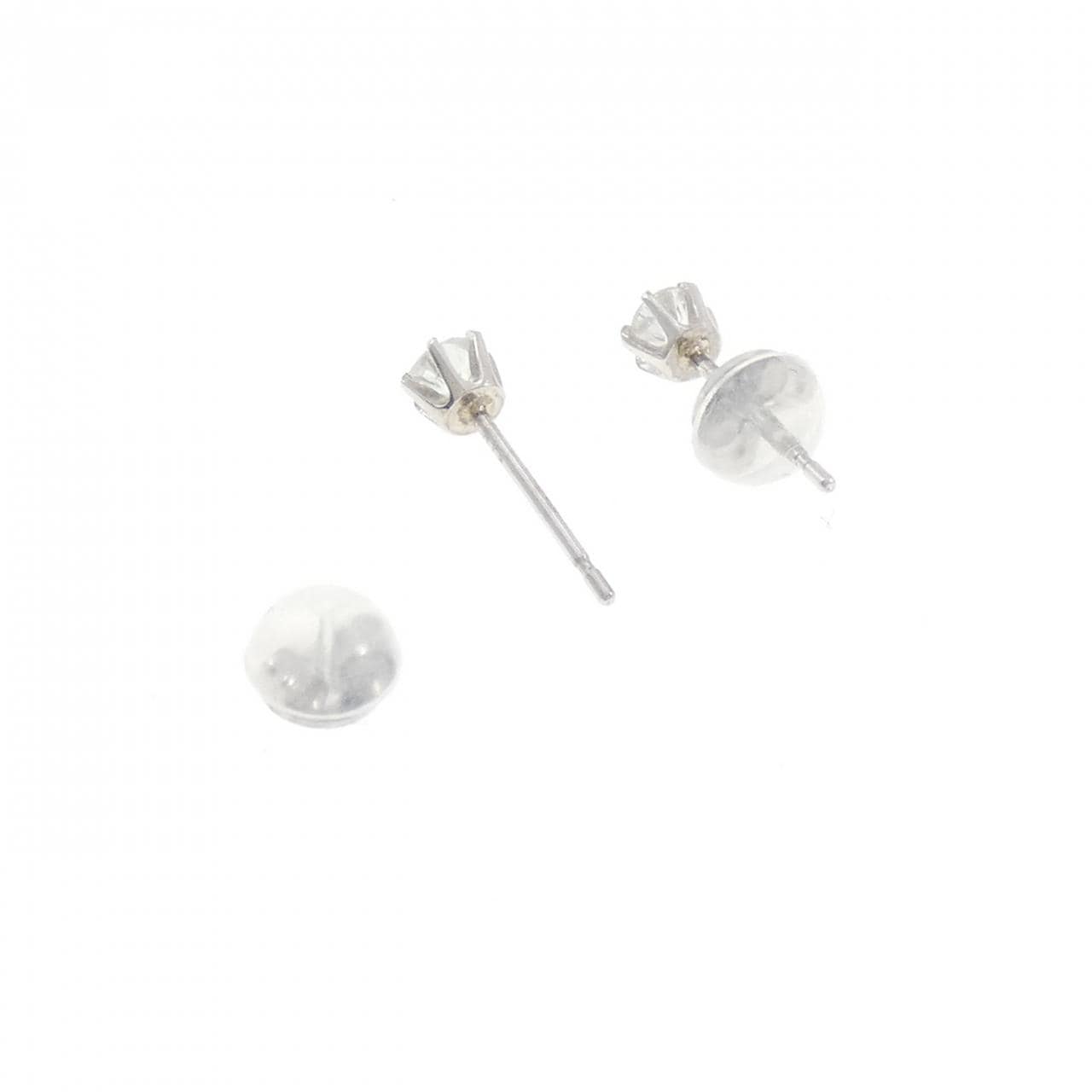 PT900 ソリティア ダイヤモンド ピアス 0.30CT