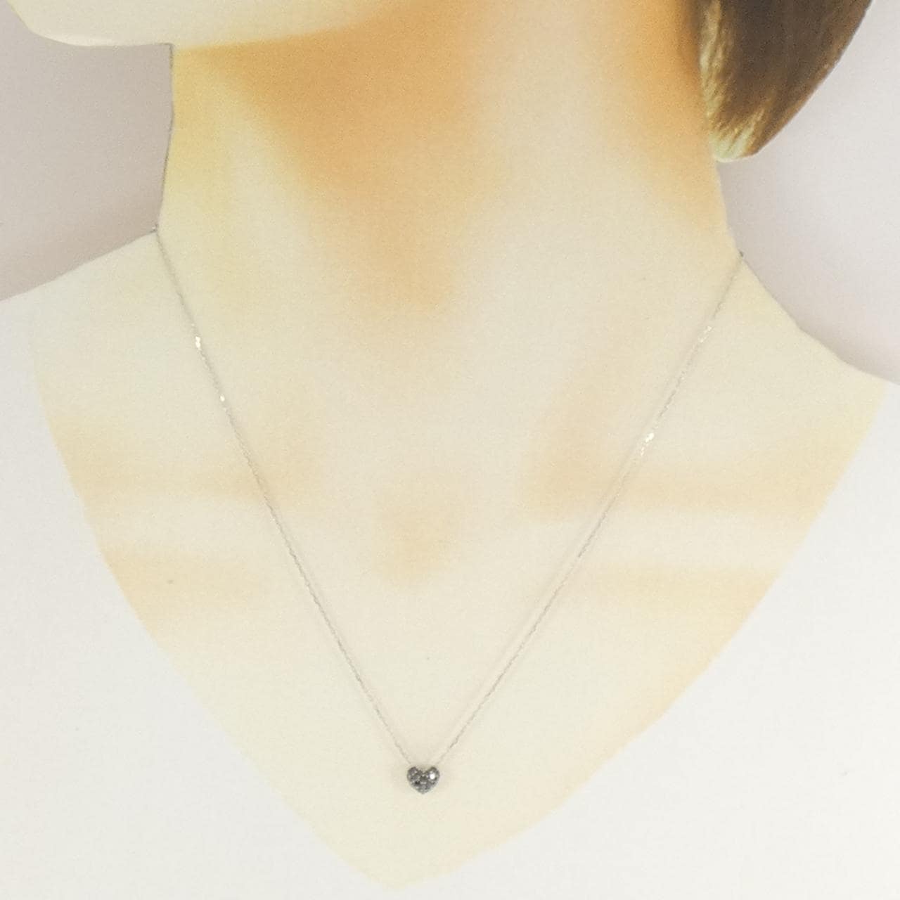 ポンテヴェキオ ハート ダイヤモンド ネックレス 0.12CT