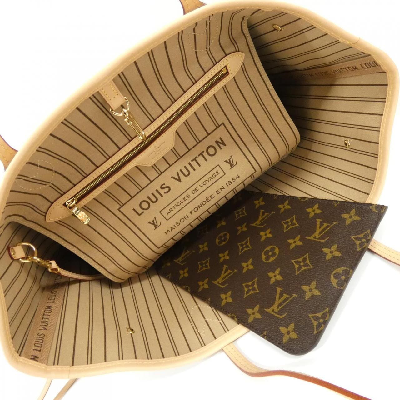 LOUIS VUITTON Monogram Neverfull MM M46975 Bag