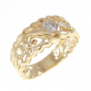 K18YG ダイヤモンド リング 0.14CT