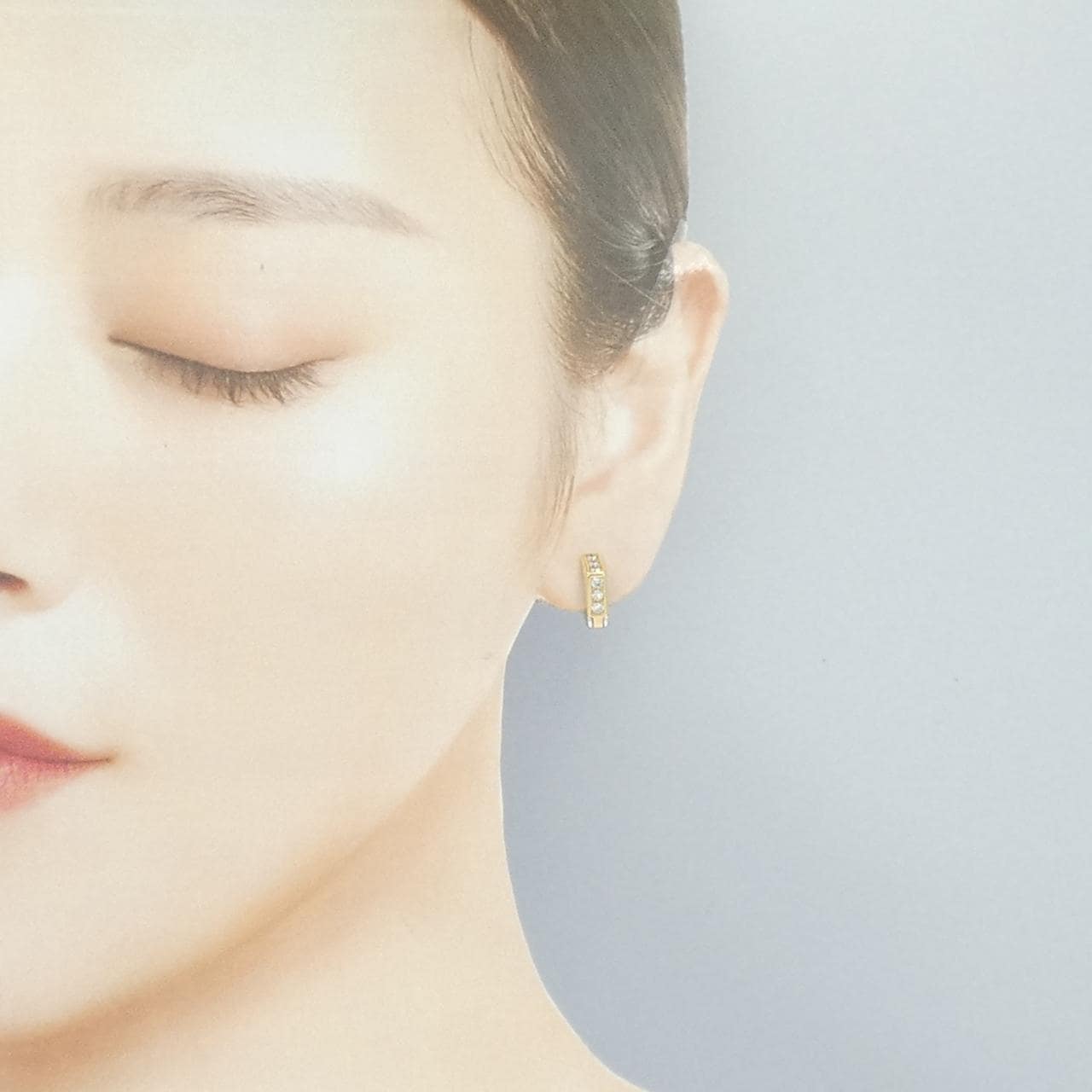 K18YG/K18WG ダイヤモンド ピアス 0.30CT