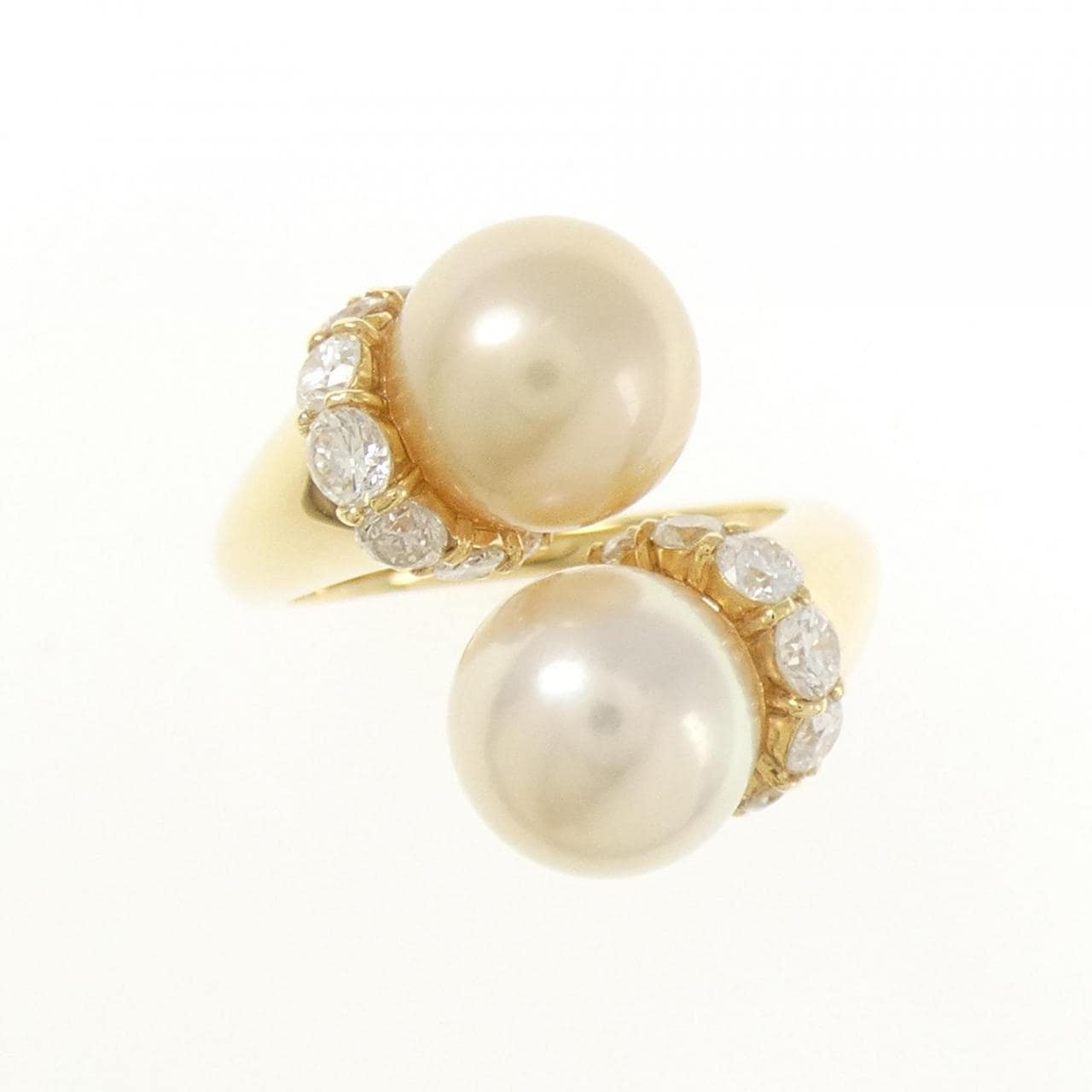 K18YG パール リング