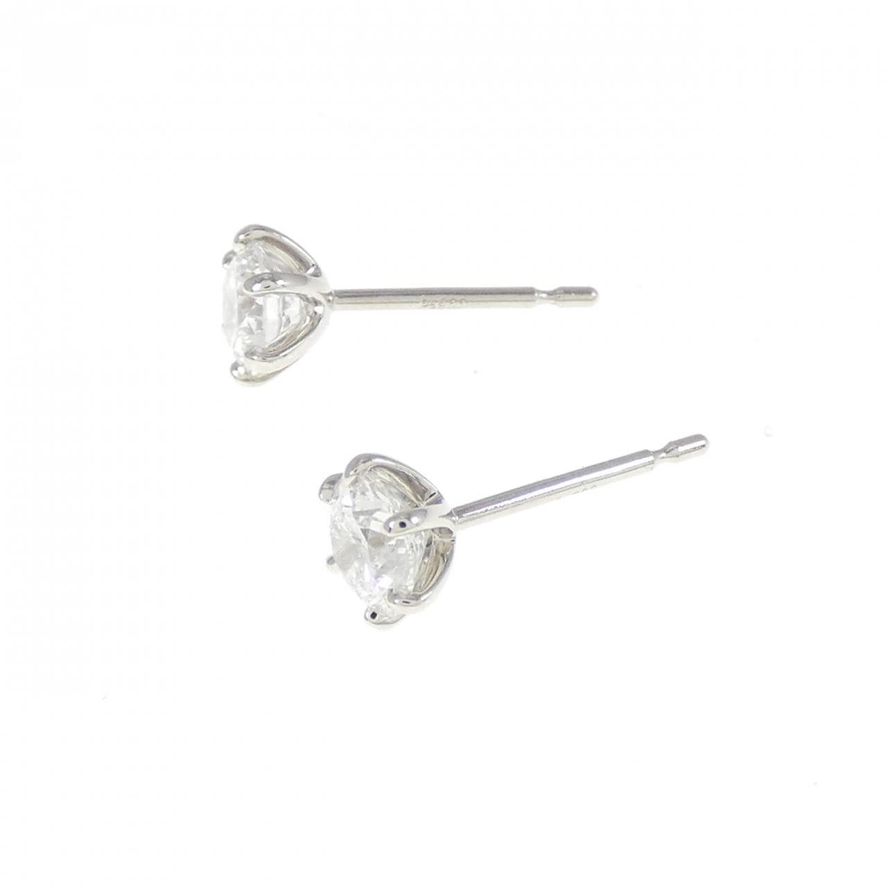 [Remake] PT/ST Diamond Earrings 0.408CT 0.417CT E SI1 EXT