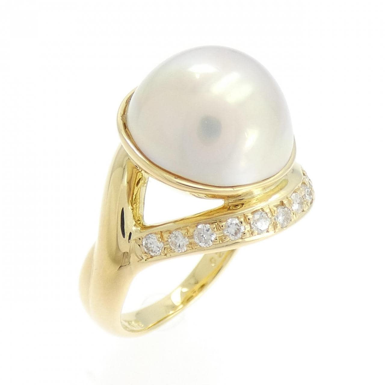 K18YG Mabe Pearl Ring