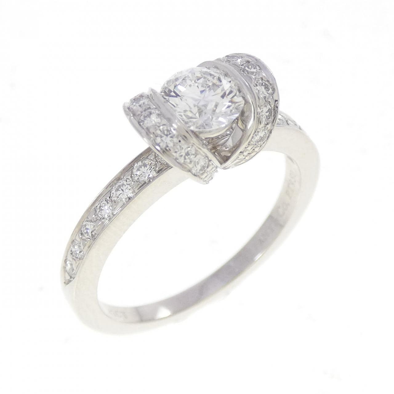 ティファニー リボン リング 0.42CT