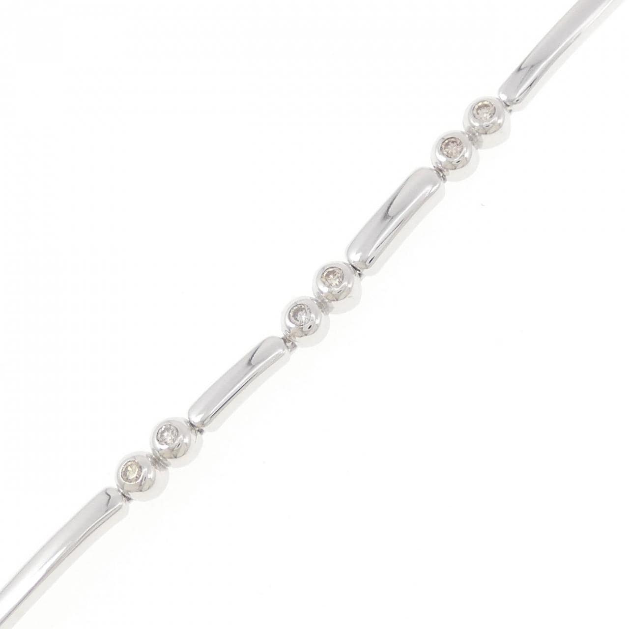 K18WG ダイヤモンド ブレスレット 0.25CT