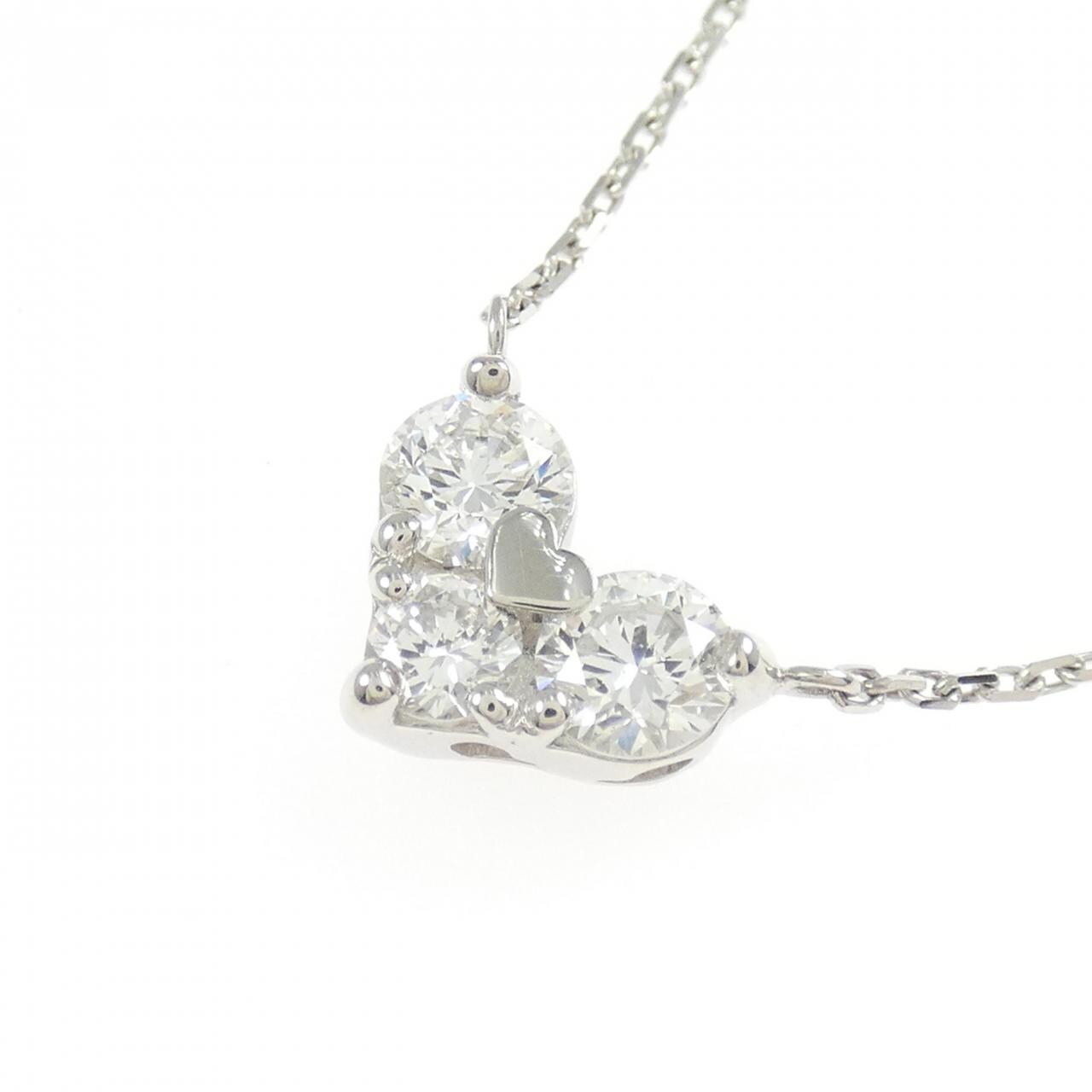 PT900/PT850 ダイヤモンド ネックレス 0.759CT E-F SI1 VG