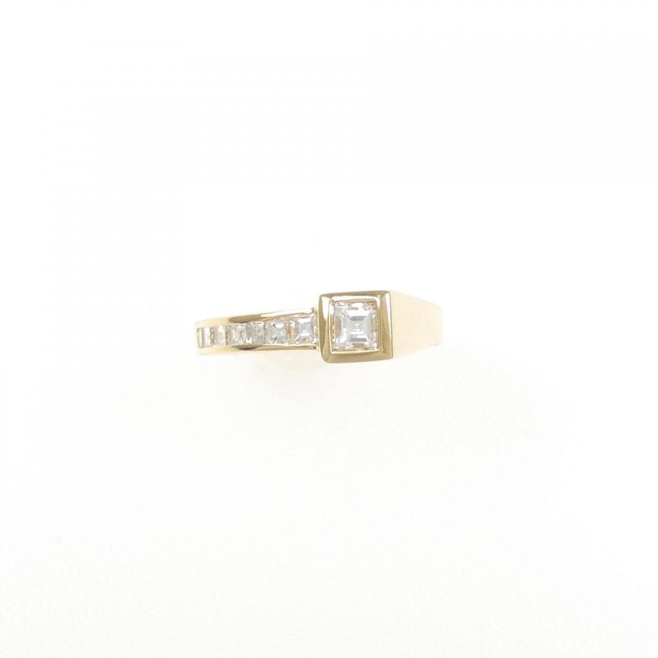 750YG Diamond Pinky Ring 0.17CT