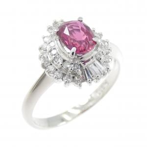 PT900 ルビー リング 0.79CT