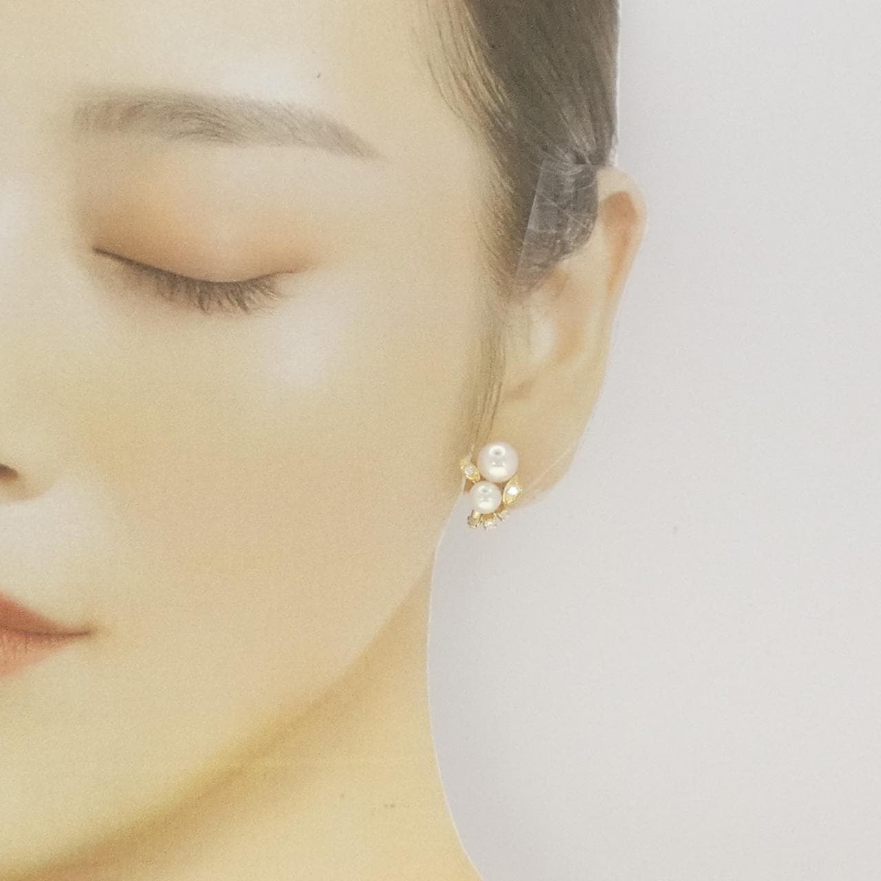 MIKIMOTO Akoya珍珠耳夹