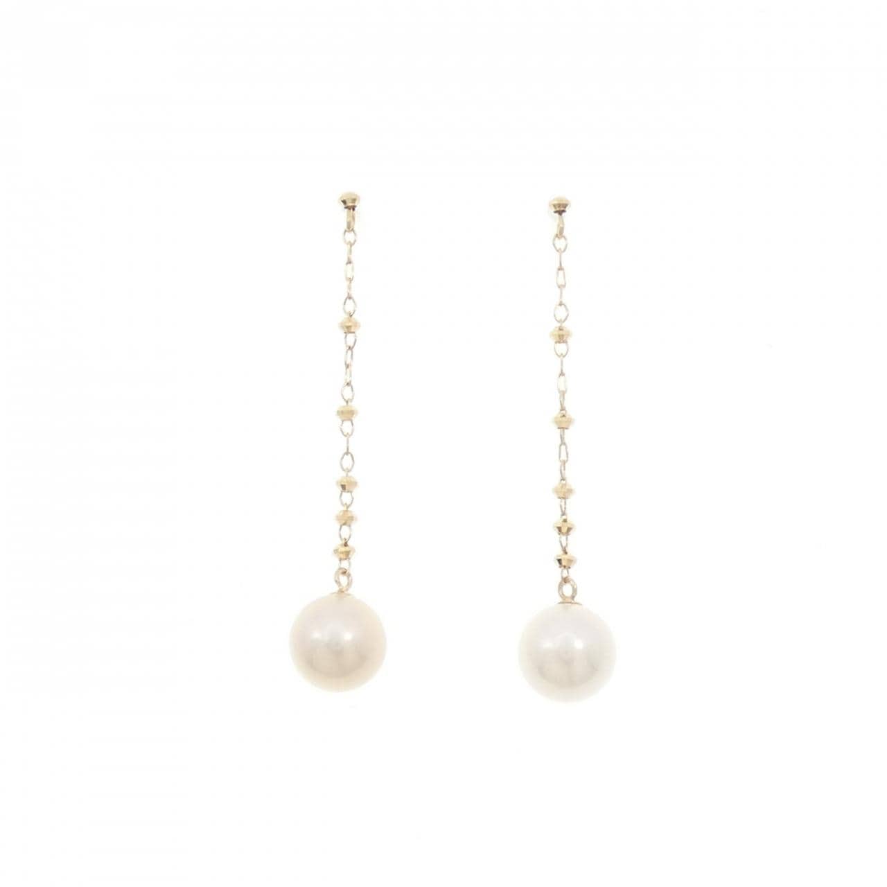 K18YG アコヤパール ピアス 6.3mm