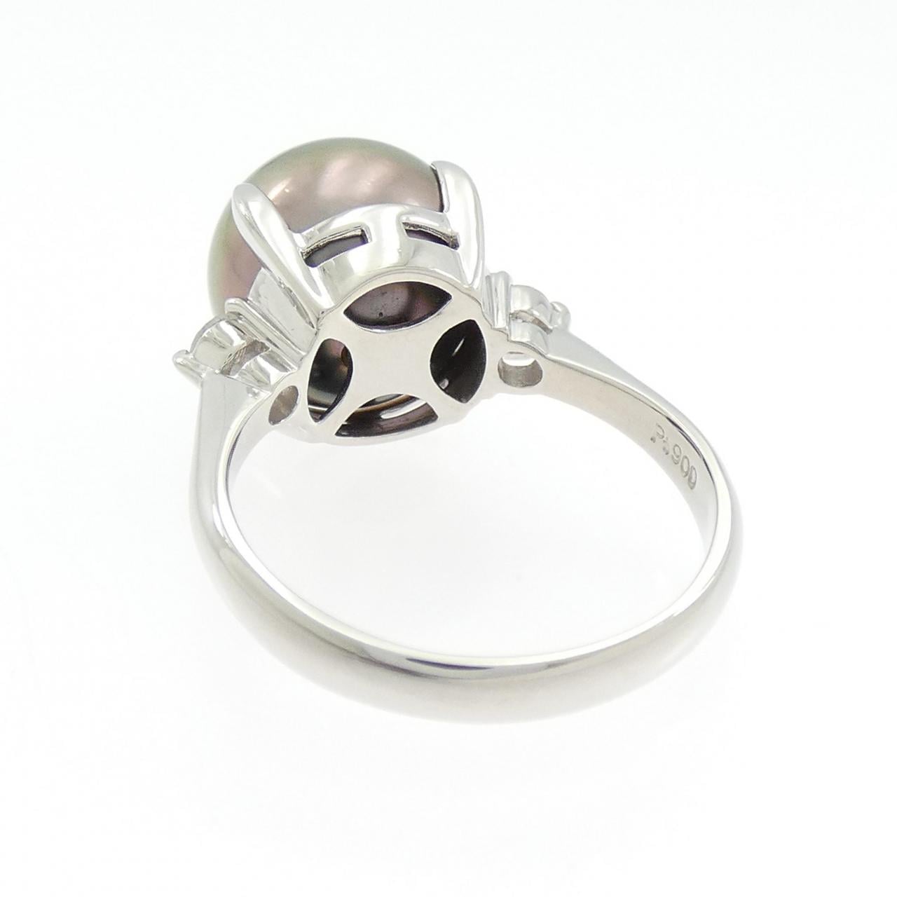 PT900 黒蝶パール リング 12mm