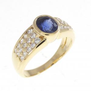 K18YG サファイヤ リング