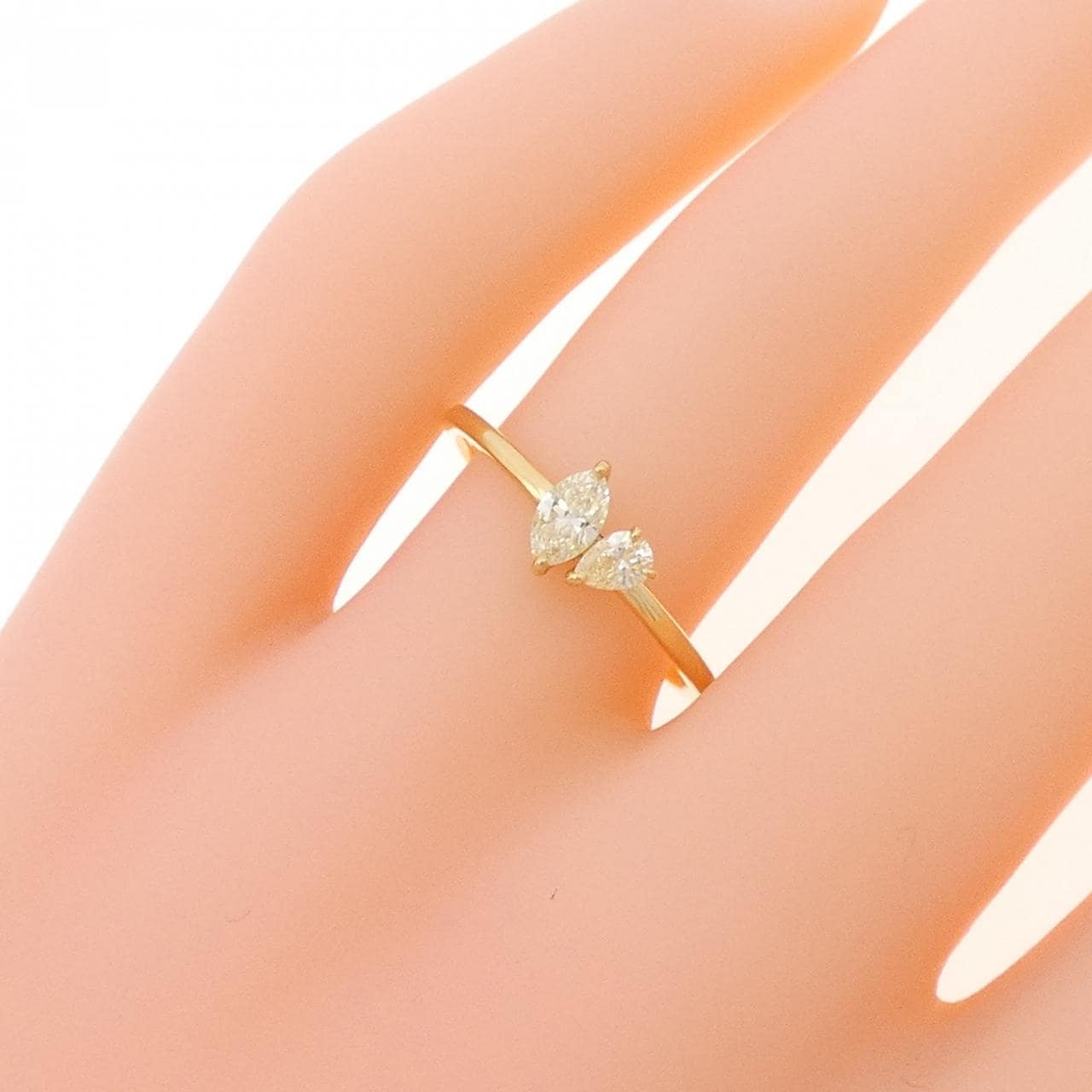 【新品】K18YG ダイヤモンド リング 0.30CT