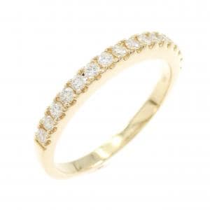 【リメイク】K18YG ハーフエタニティ ダイヤモンド リング 0.32CT