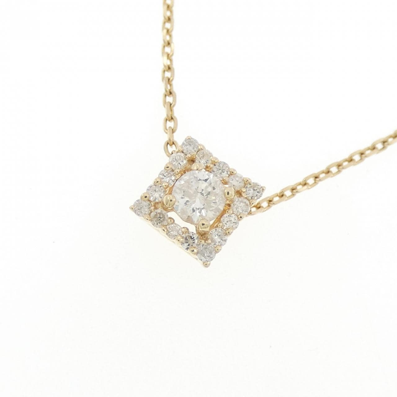 K10YG ダイヤモンド ネックレス 0.20CT