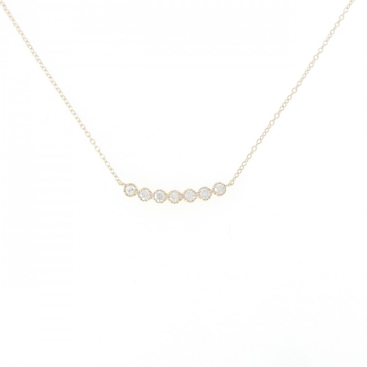 【リメイク】K10YG ダイヤモンド ネックレス 0.20CT
