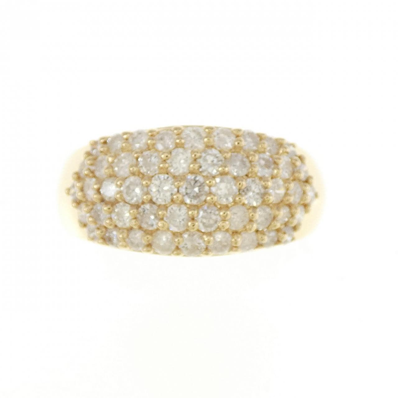 K18YG パヴェ ダイヤモンド リング 1.00CT