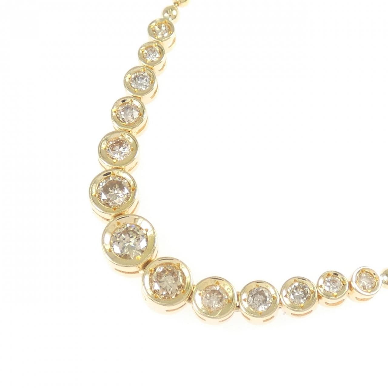 K18YG ダイヤモンド ネックレス 1.11CT