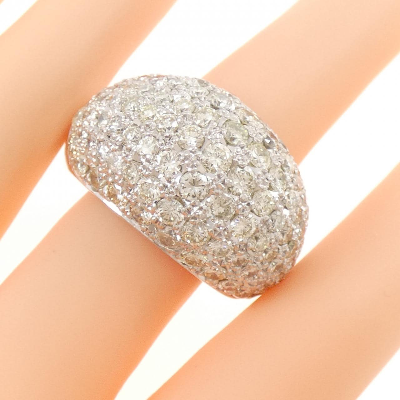 PT900 パヴェ ダイヤモンド リング 5.87CT