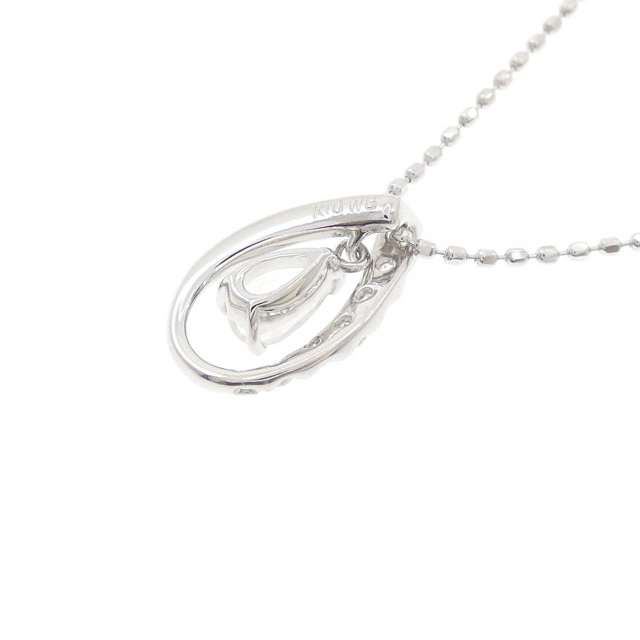 K10WG ムーンストーン ネックレス