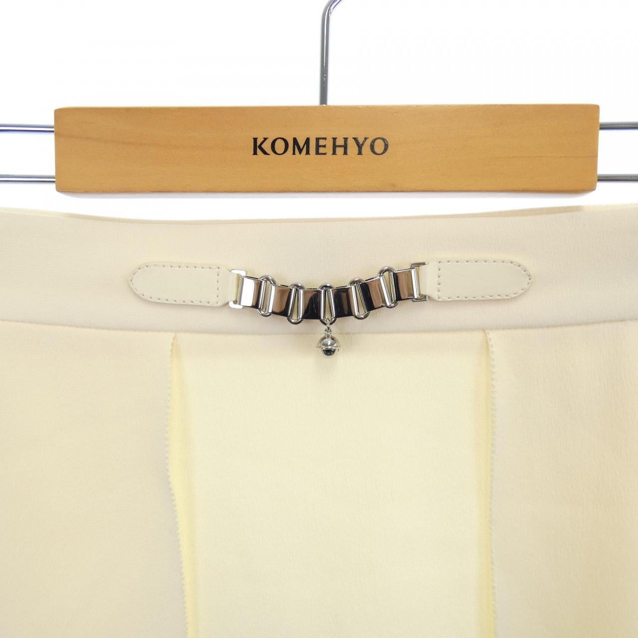 エルメス HERMES ジュエル&レザー 2H0316DC パネルスカート スカート