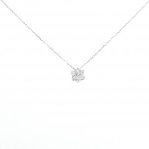 【新品】K18WG ダイヤモンド ネックレス 0.10CT