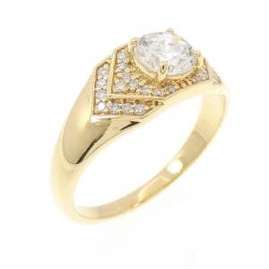 【新品】K18YG ダイヤモンド リング 0.72CT