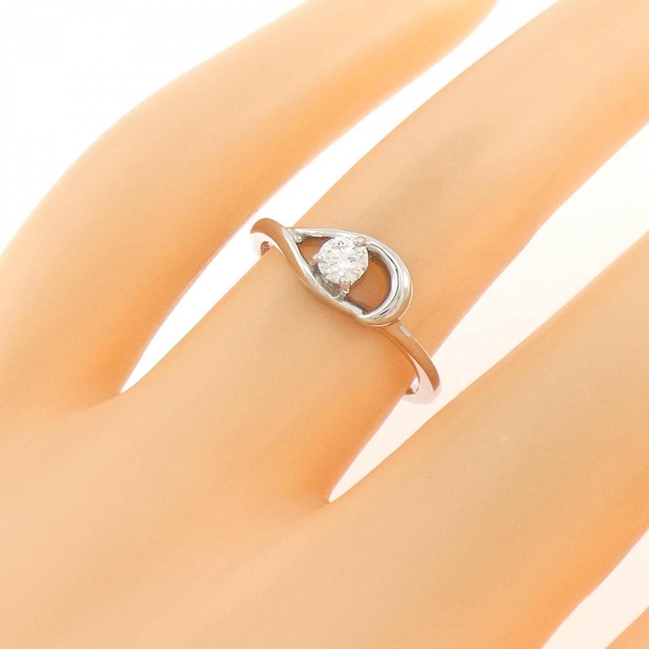 PT950 ダイヤモンド リング 0.15CT