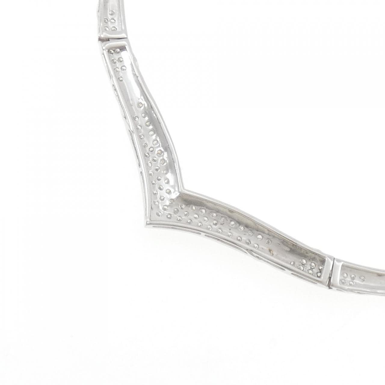 K18WG ダイヤモンド ネックレス 1.00CT