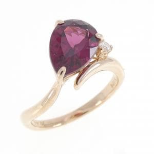 K18PG ガーネット リング 2.45CT