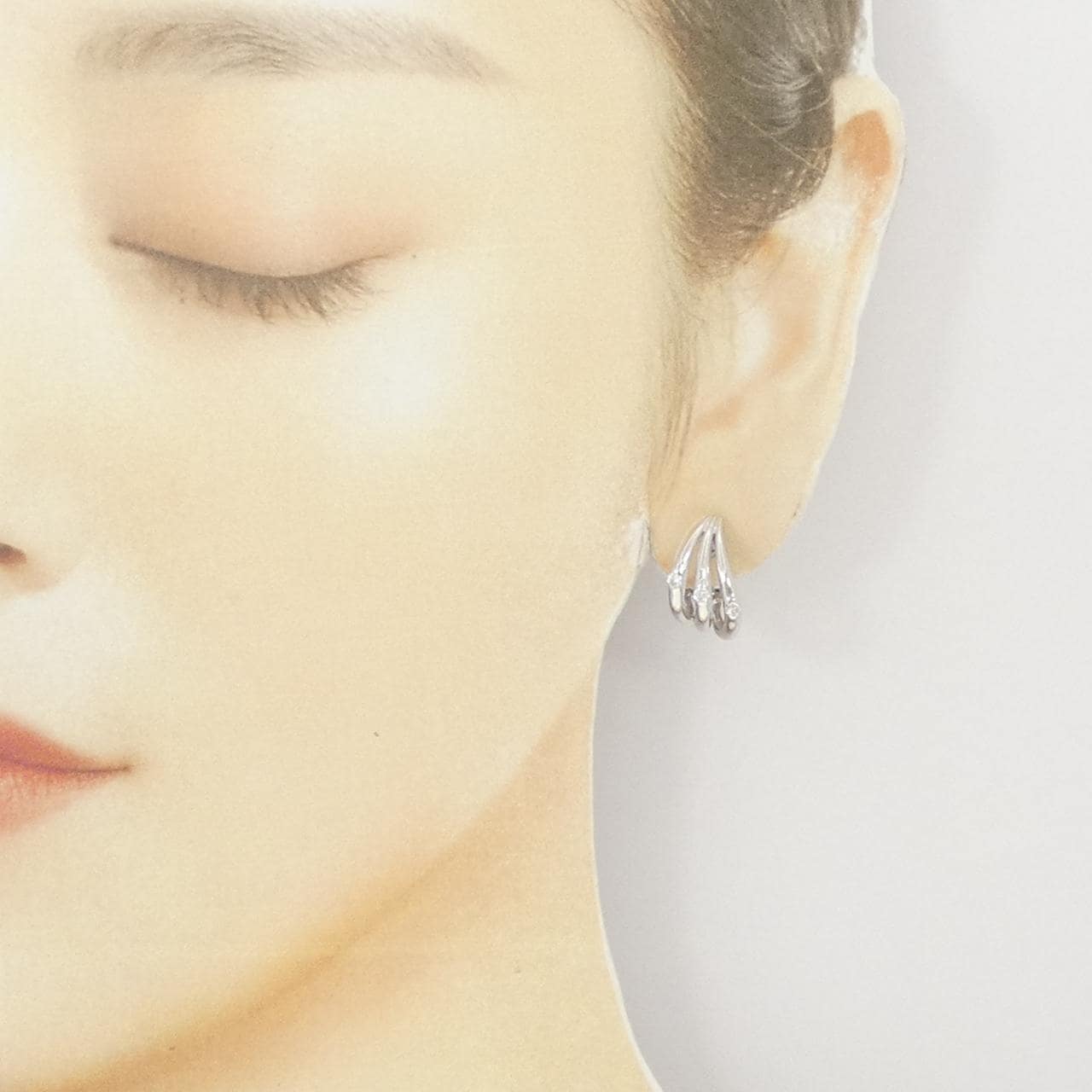 K18WG ダイヤモンド ピアス/イヤリング 0.20CT