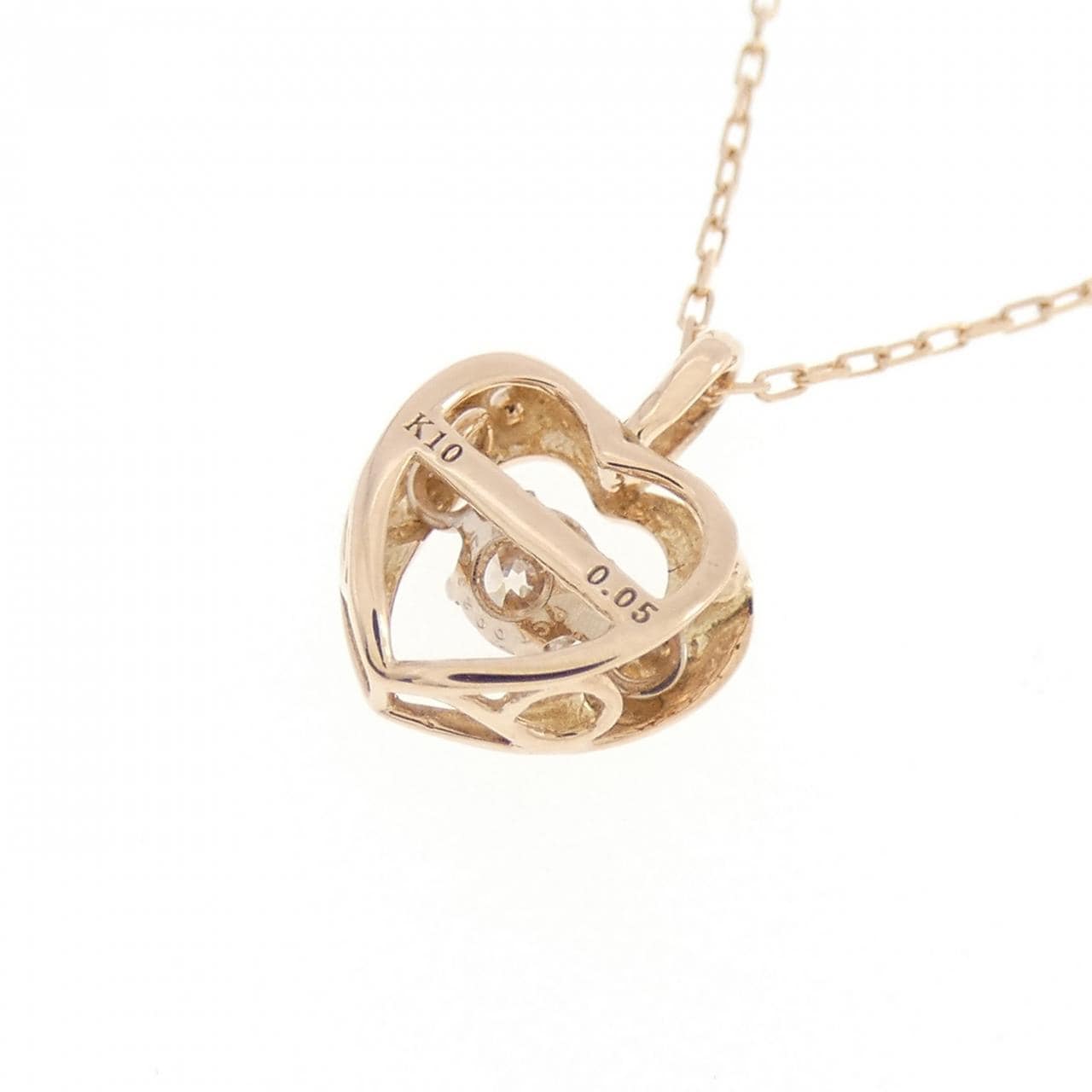 K10PG ダイヤモンド ネックレス 0.05CT