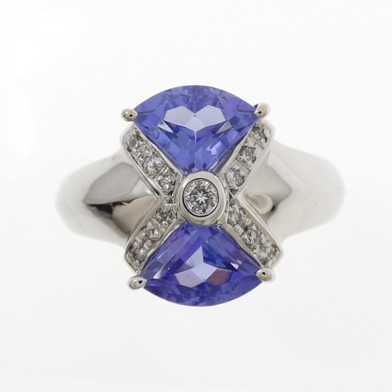K18WG タンザナイト リング 1.86CT