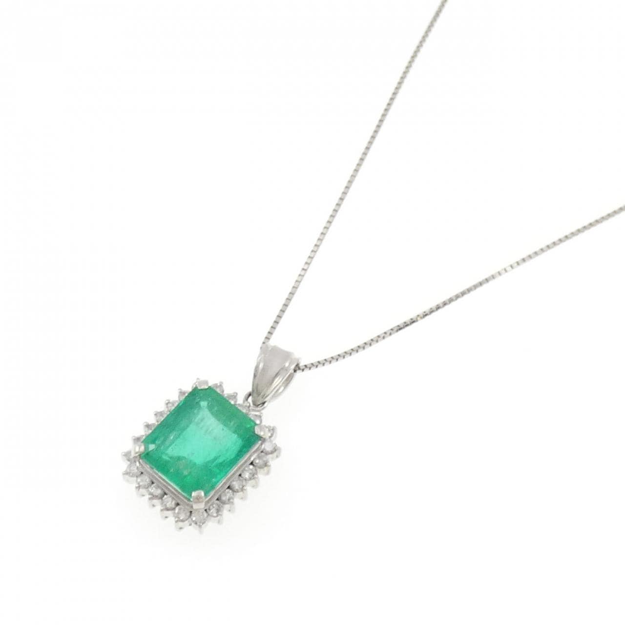 PT900/PT850 エメラルド ネックレス 10.58CT コロンビア産