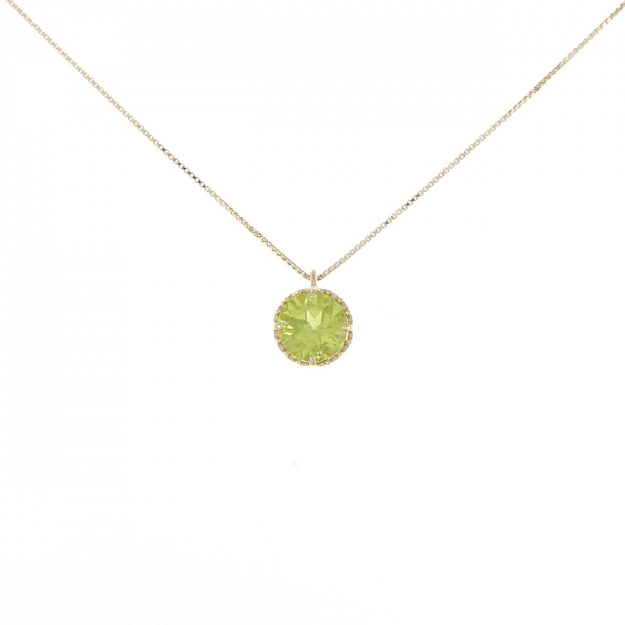 K10YG Peridot Necklace