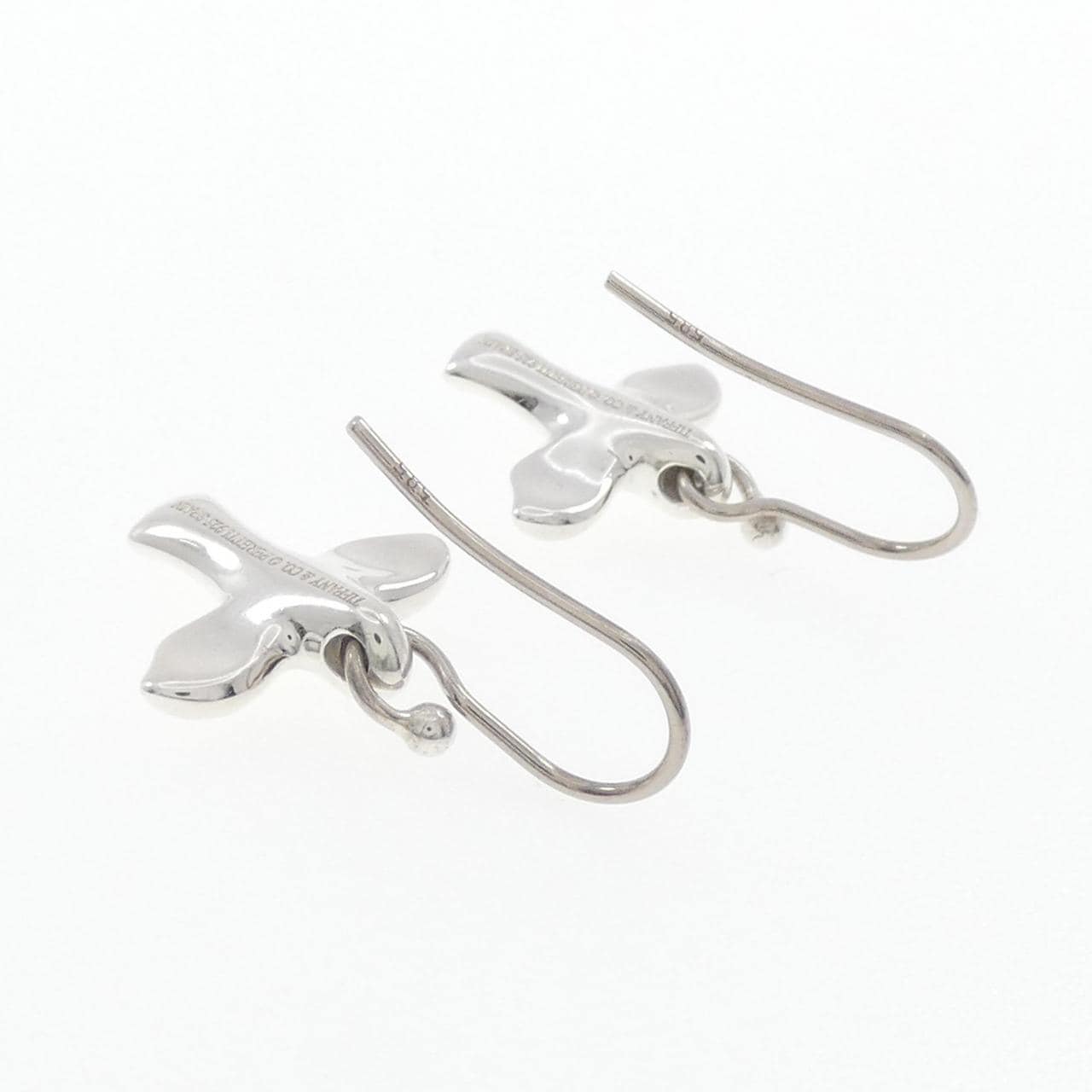 TIFFANY 925 Silver/585WG Earrings