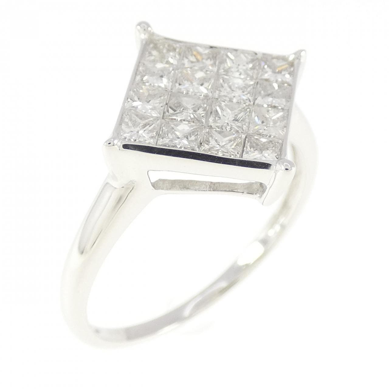 K18WG ダイヤモンド リング 1.00CT