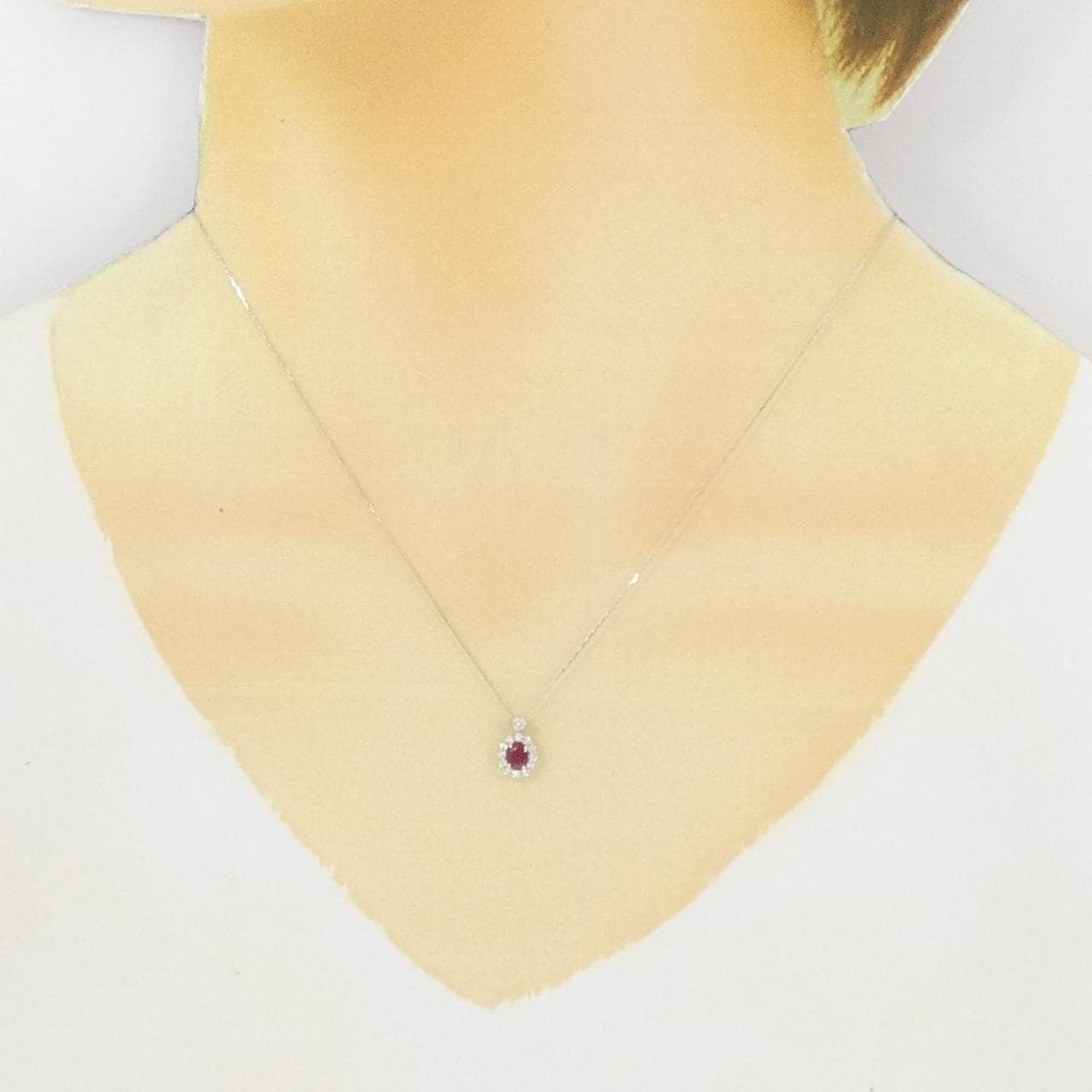 [新品] PT900/PT850 红宝石项链 0.31CT