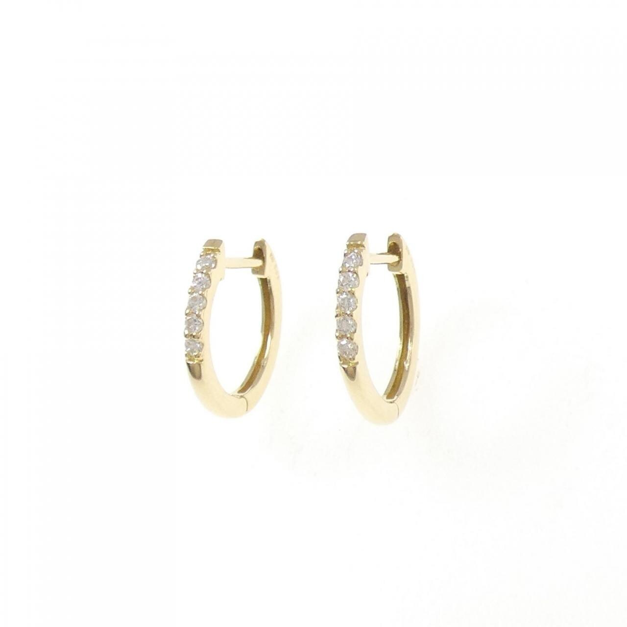 【リメイク】K18YG ダイヤモンド ピアス 0.10CT