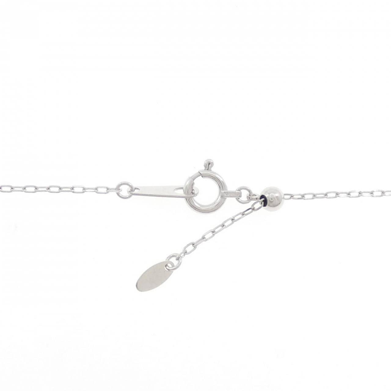 K18WG クロス ダイヤモンド ネックレス 0.06CT