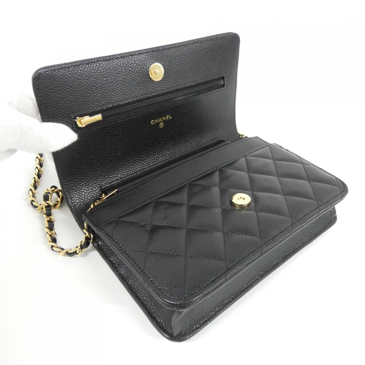 シャネル タイムレスクラシック ライン AP0250 チェーンウォレット